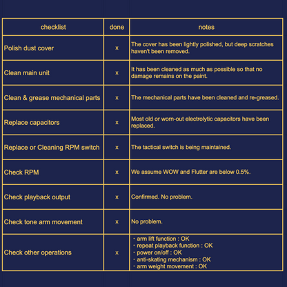 Technics SL-1301 turntable full maintained 100V from Japan